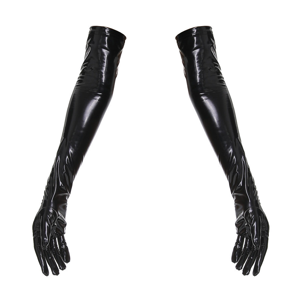 Plus Size Shiny Leather PU Underwear latex