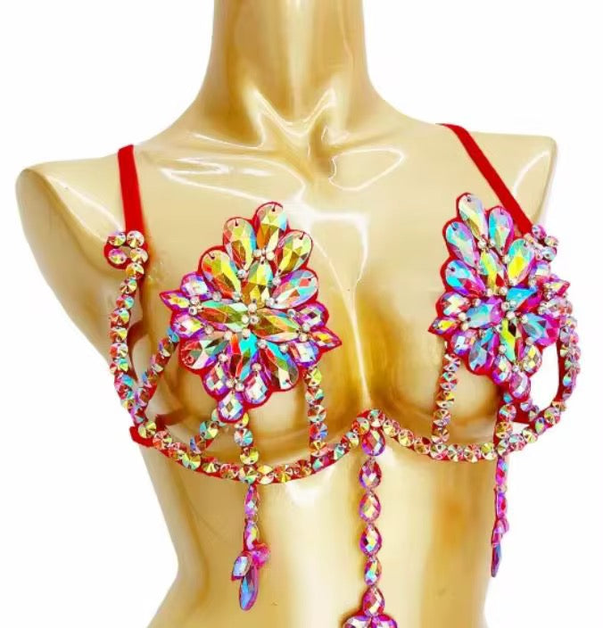 ASHBURN MASQUERADE™ Rainbow Showgirl Set – Carnival & Rave Costume