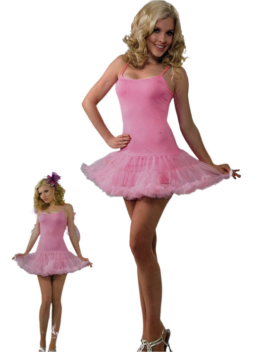 Slip Dress with Attached Crinoline