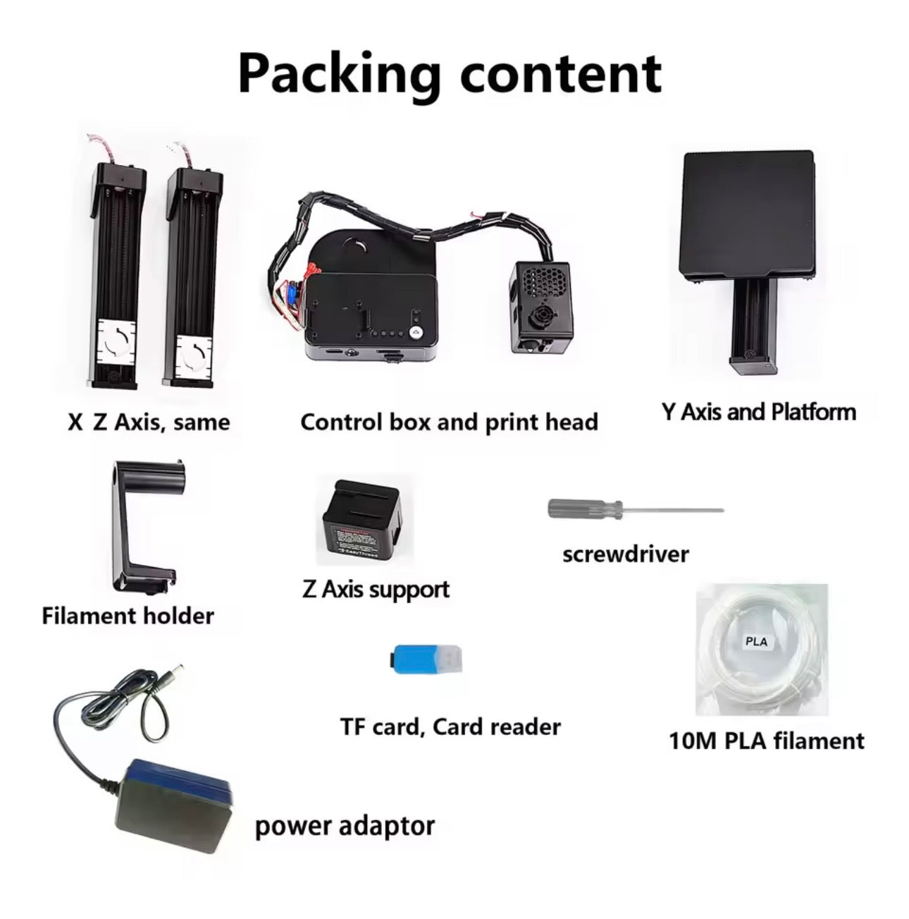 EasyThreed 3D MINI Printer Entry Level Compatible with PLA TPU 1.75mm Filament Includes Power Adaptor for Beginners
