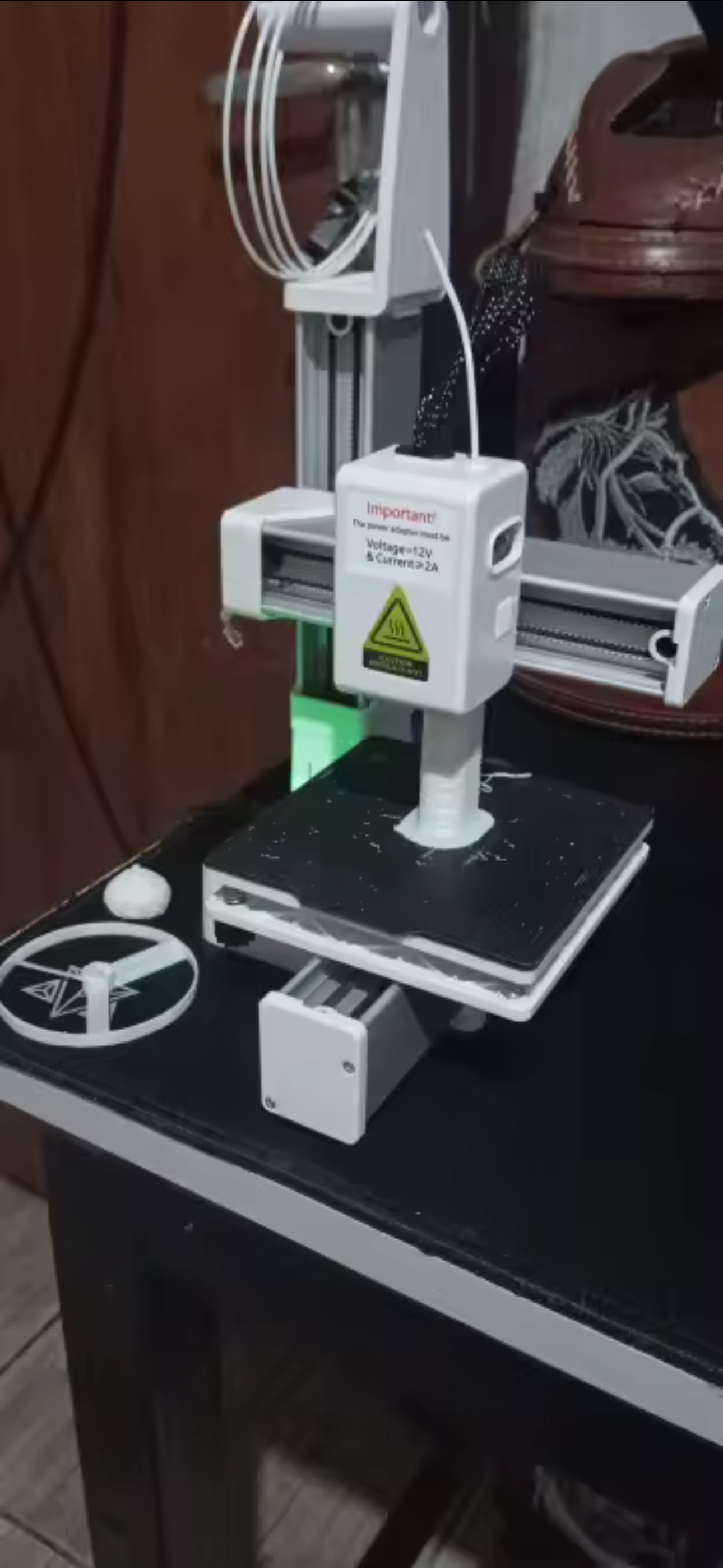 EasyThreed 3D MINI Printer Entry Level Compatible with PLA TPU 1.75mm Filament Includes Power Adaptor for Beginners