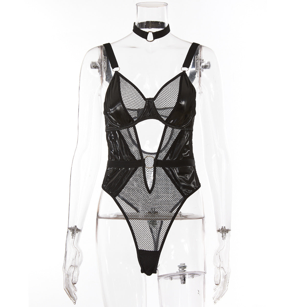 New Grid Fashion High Waist Slim Fit Bodysuit