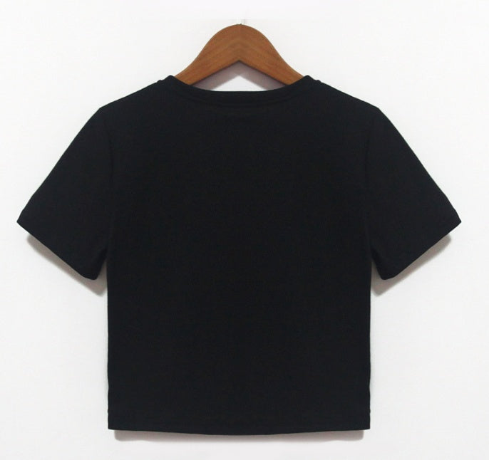 Yes Daddy Tee Printed short slim round neck short-sleeved T-shirt