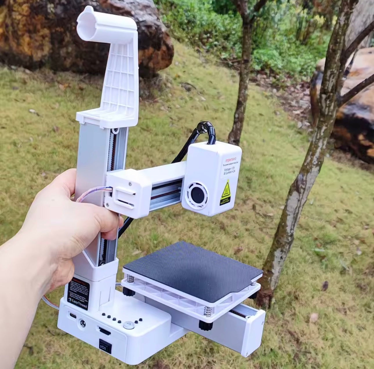 EasyThreed 3D MINI Printer Entry Level Compatible with PLA TPU 1.75mm Filament Includes Power Adaptor for Beginners