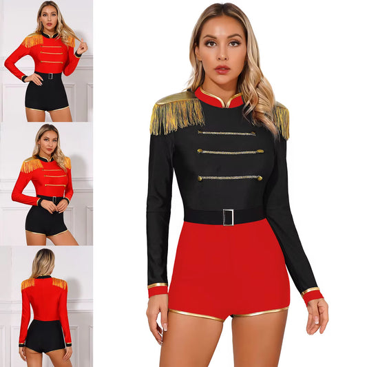 🎪 Command the Spotlight – Sexy Ringmaster Costume (S–3XL) color option  Sexy Ringmaster Circus Costume S-Plus size
