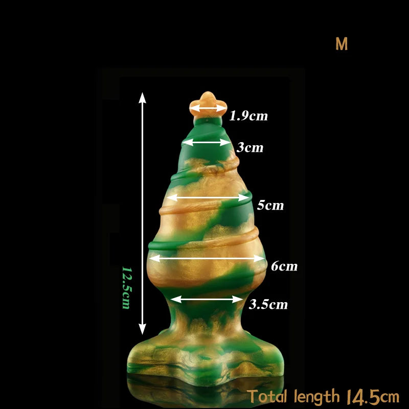 Soft Silicone Anal Plugs Christmas Tree Anal Stimulator Trainer Sex Play Toy for Women Couples G-spot Sex Products