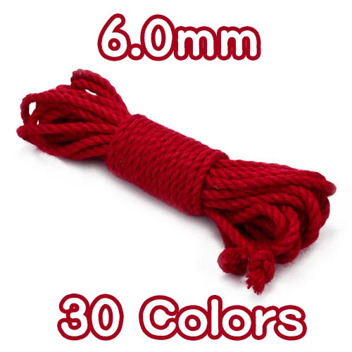 ASHBURNS 6.0MM Bondage Jute Rope Japanese Shibari Rope SM Play Rope high quality Jute yarn