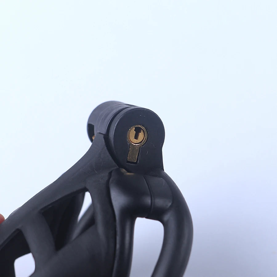 Chastity Men's Lock Chaste Vessel Black Light Pvc Penile Ring Snap Ring Multi Size Cage SM Sex Toys BDSM Pink Valentines Day Bds