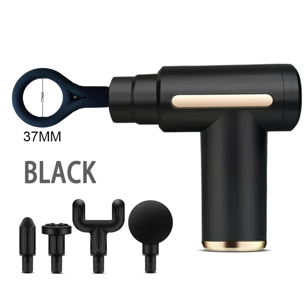 Men's vibrating masturbator electric masturbation ring training and relaxation device fascia gun adult head sex toy