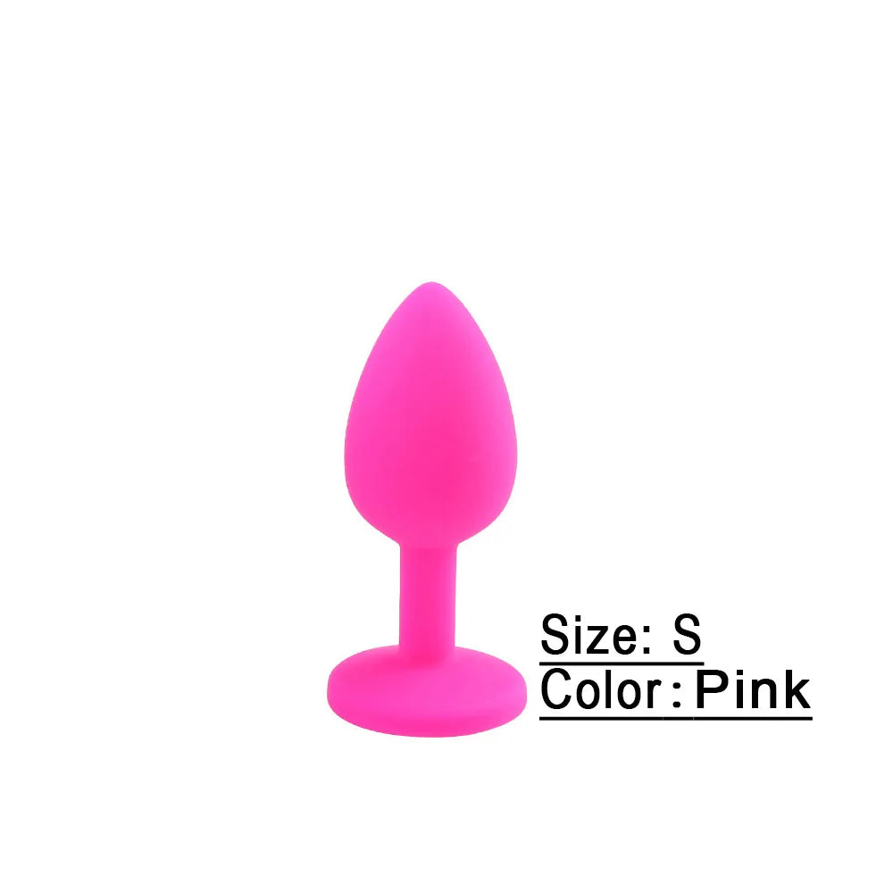 3 Size Silicone Butt Plug Anal Plug Prostate Massage Stimulator Anal Trainer for Adult Erotic Sex Toys for Women Men Gay Couples
