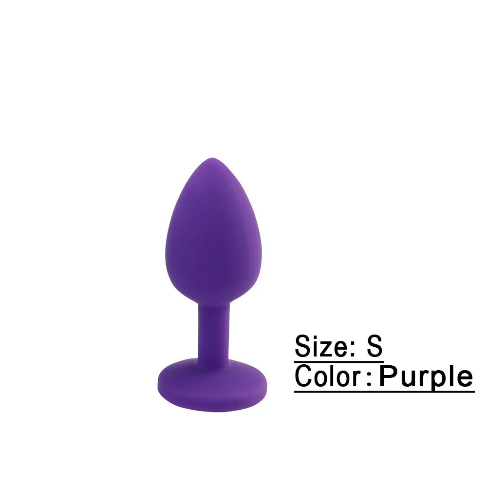 3 Size Silicone Butt Plug Anal Plug Prostate Massage Stimulator Anal Trainer for Adult Erotic Sex Toys for Women Men Gay Couples