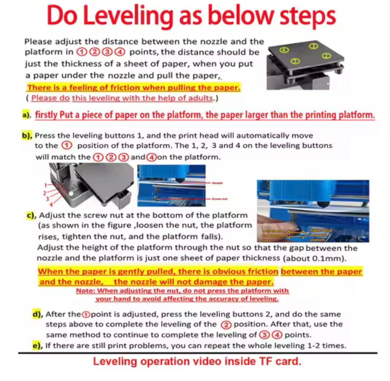 EasyThreed 3D MINI Printer Entry Level Compatible with PLA TPU 1.75mm Filament Includes Power Adaptor for Beginners