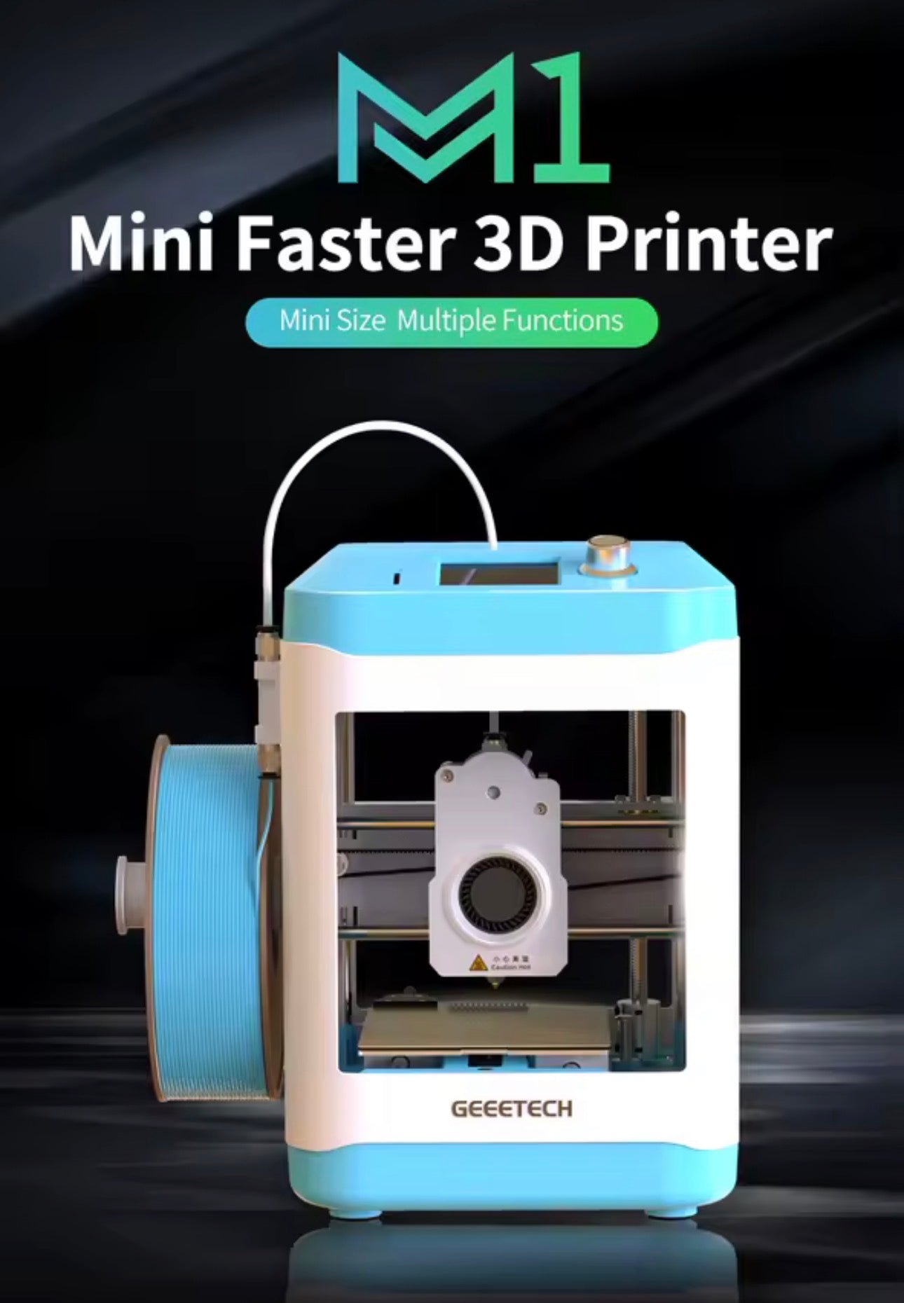 High-Speed Auto-Leveling Mini 3D Printer with Direct Drive Extruder