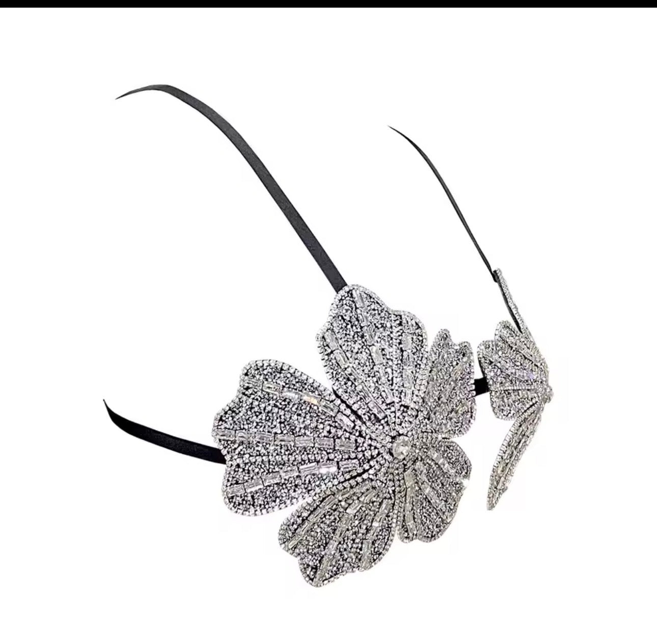 Flowers rhinestone’s bra/swimsuit top