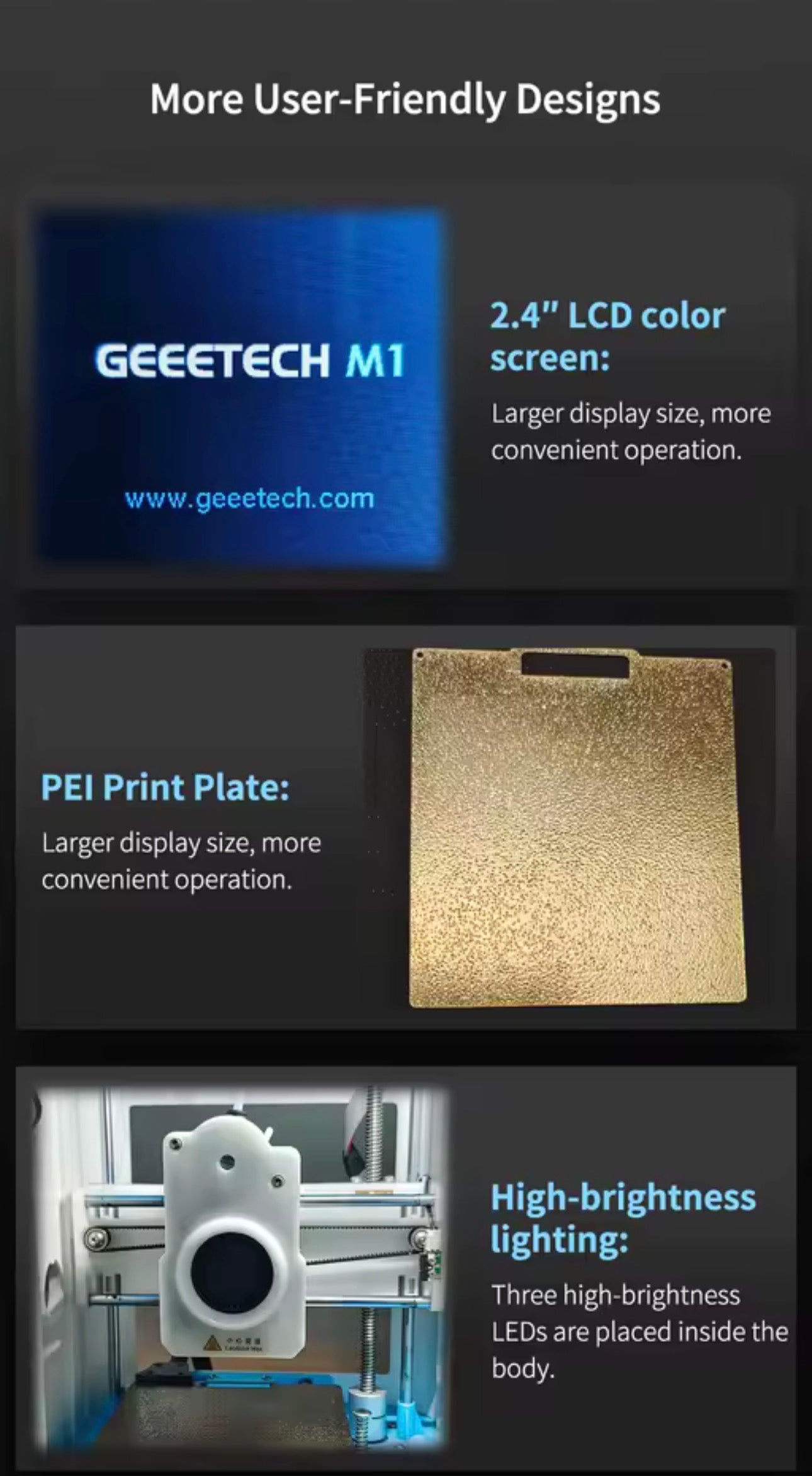 High-Speed Auto-Leveling Mini 3D Printer with Direct Drive Extruder