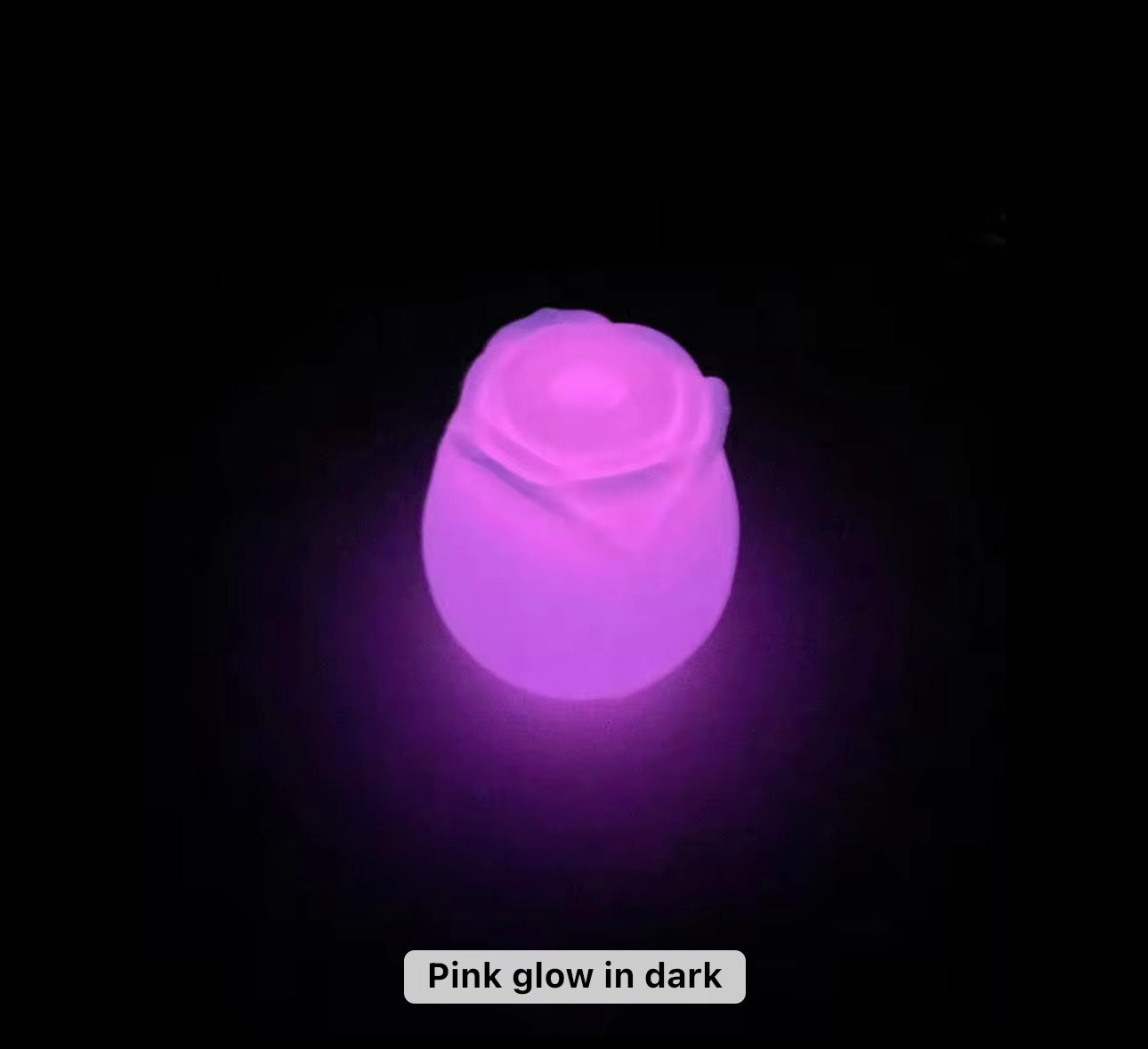 Glow-in-the-Dark Rose Suction Vibrator – 10 Powerful Modes of Pleasure