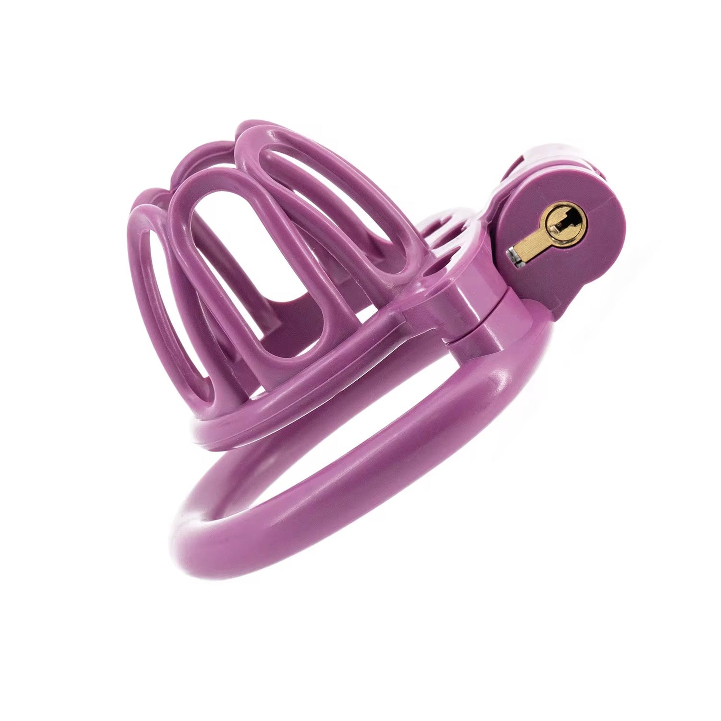 Plastic hallow breathable Chastity set of two including 4 rings rings 5sizes -+ ket set 40mm-52mm