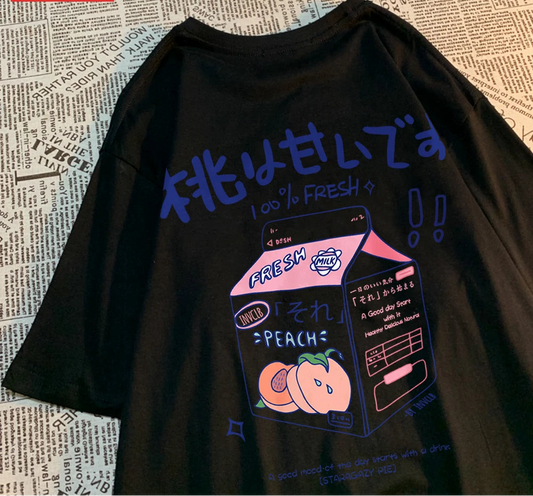 Peach Flavored Beverage baggy Tee Shirt