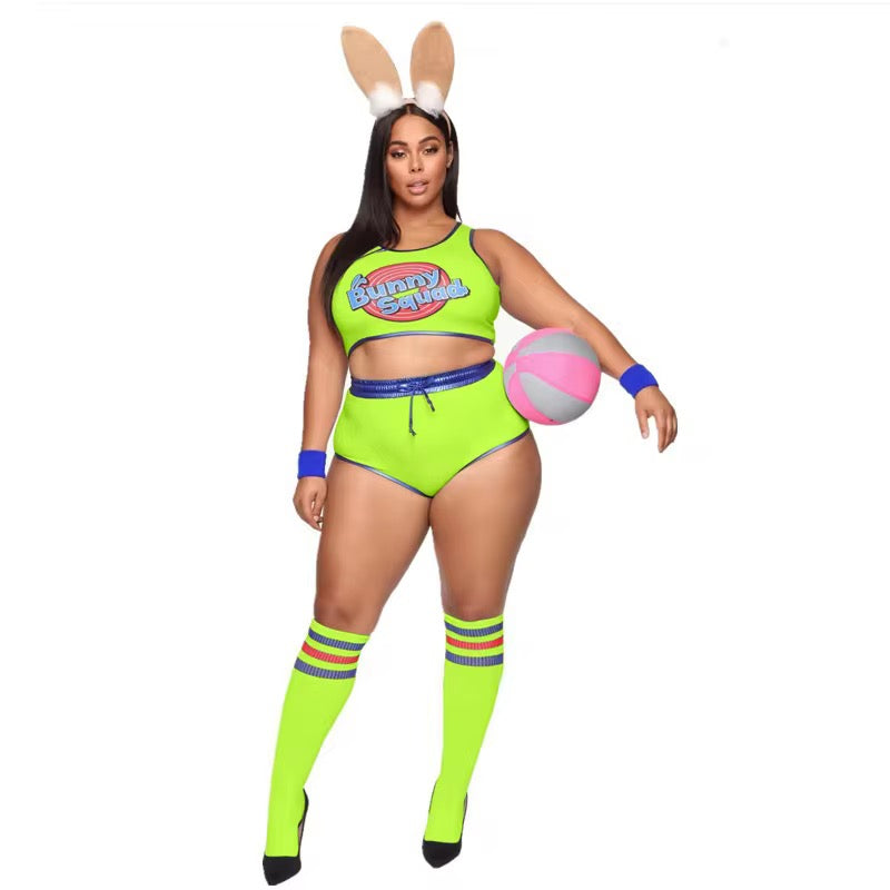 🐰 sexy Bunny Squad Cheerleader Costume Set (XS–XXL, 5 Colors) group options group costumes