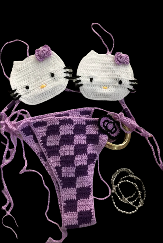 Ashburn Cute Crochet yarn Bikini Set 2 Pieces color variety