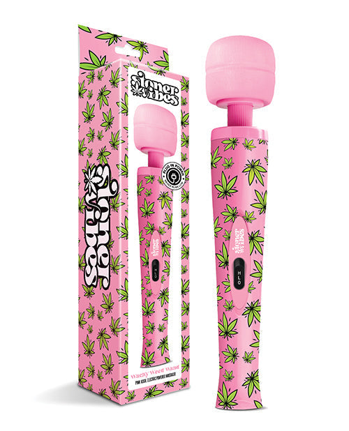 Stoner Vibes Wacky We*d Wand Massager - Pink Kush