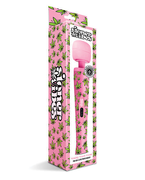 Stoner Vibes Wacky We*d Wand Massager - Pink Kush