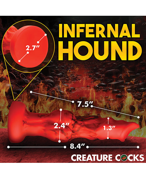 Creature Cocks Realistic Dildo | Fire Hound Big Dildo | Medium Suction Cup Dildo