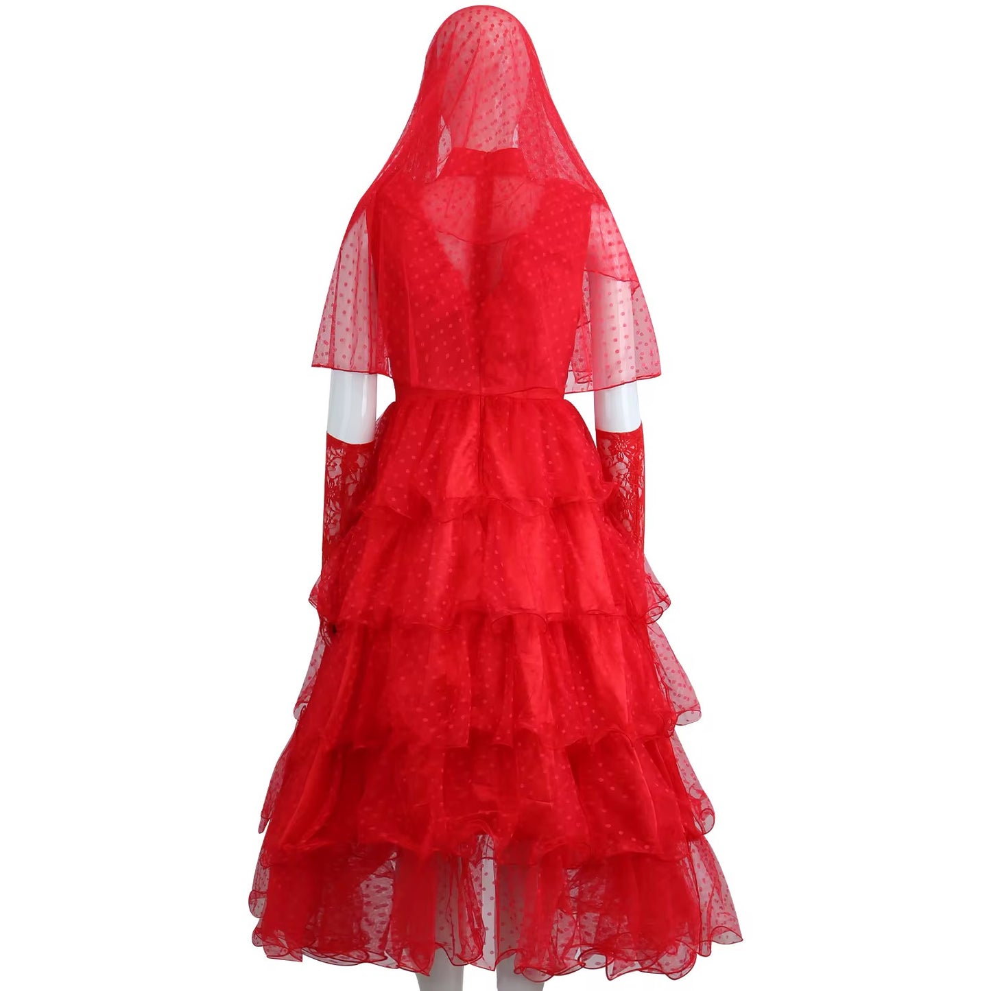 Lydia Deetz Red Wedding Dress Costume – Beetlejuice Inspired