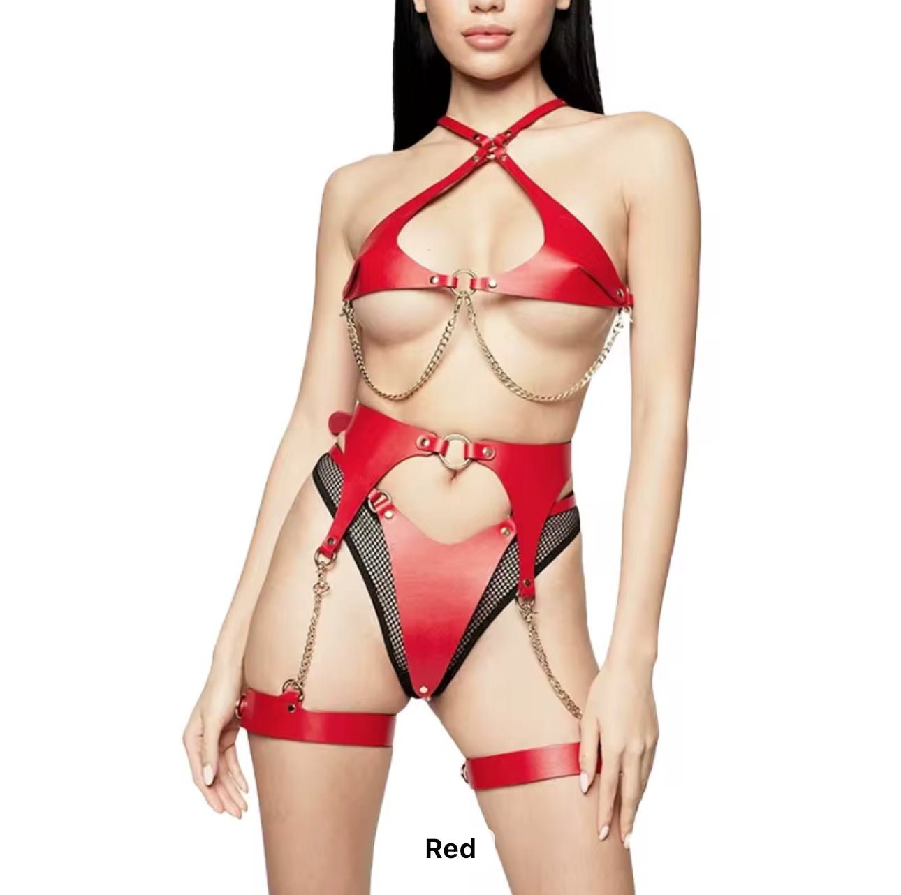 New Green harness with cuffs