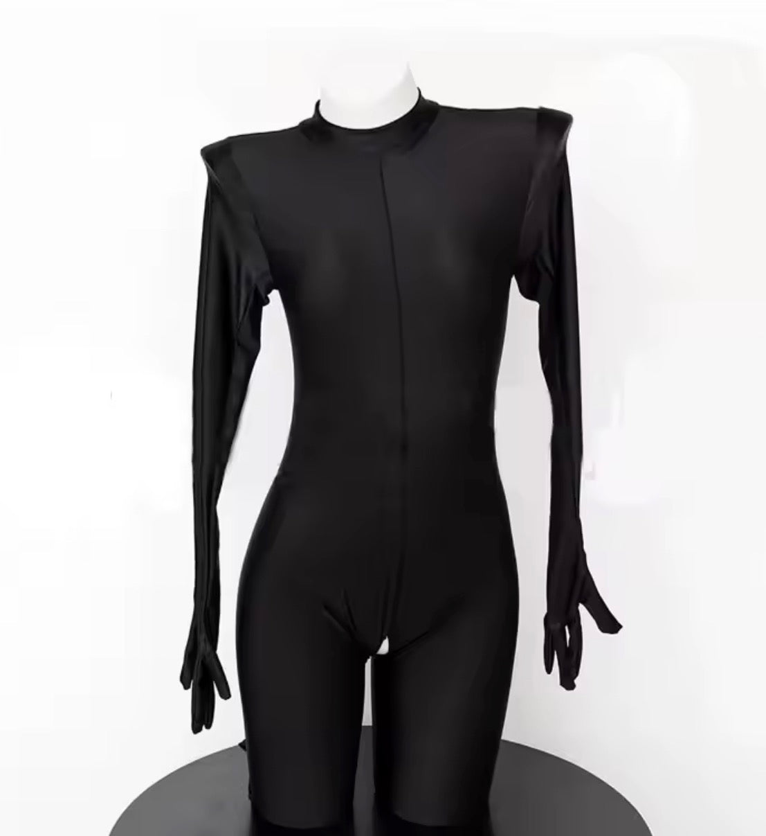 Women Mechanical Cosplay Jumpsuit Swimsuit Punk Hollow Out Cyber Bodysuit Costumes Swimwear Bodysuit