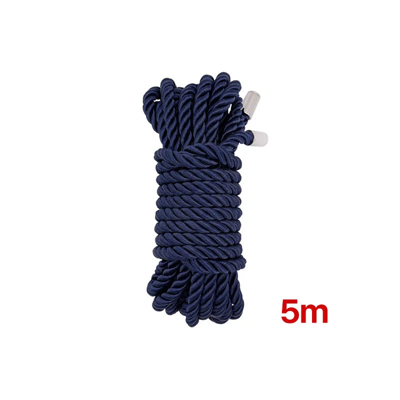 ASHBURNS 5m/10m Upgrade Soft Silk Rope Sex Bondage Restraint Slave Roleplay Sex Toys For Women Couples Adult Games Erotic Bdsm Fetish