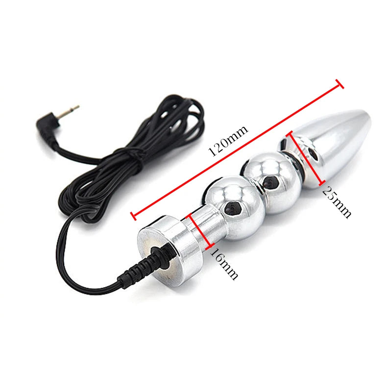 Electro Stimulation Butt Plug Dildo Vibrator,Electric Shock Vagina Anal Dilator Prostate Massage,BDSM Sex Toys For Couples