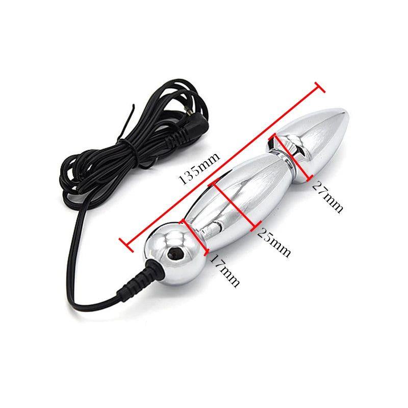 Electro Stimulation Butt Plug Dildo Vibrator,Electric Shock Vagina Anal Dilator Prostate Massage,BDSM Sex Toys For Couples
