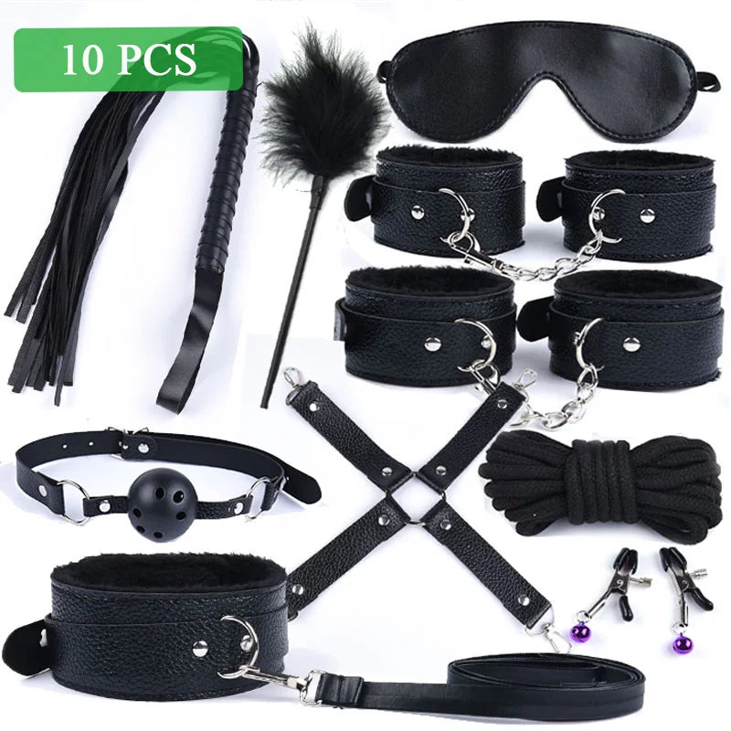 40CM Long Fox Tail Anal Plug BDSM Sex Bondage Adult Sex Toys for Women Sex Handcuffs Whip Mask Adult Games