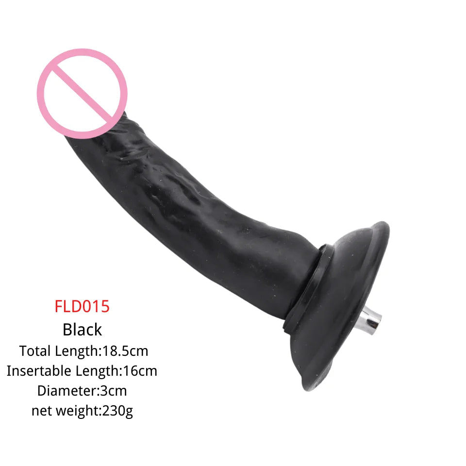ROUGH BEAST Big Black Dildo for Vac-u-lock/Quick Plug Sex Machine Love Machine Accessories for Women and Girls Anal Game Toys