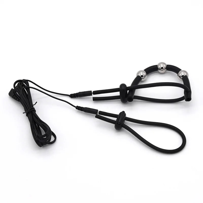 Electro Nipple Clamps Cockring,Electrostimulation Anal Butt Plug, Electric Shock Penis Ring/Plug Stimulation,E stim BDSM Sextoys