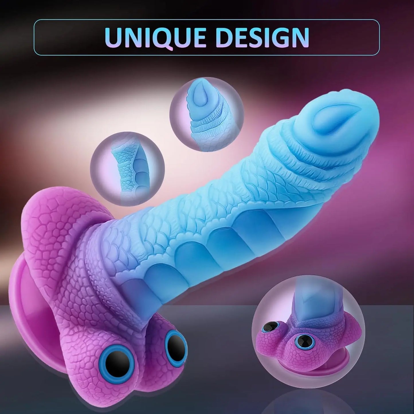 Fantasy Lifelike Animal Monster alien Elephant Dildo Luminous Flexible Soft Silicone Anal Plug for Man Masturbation Sex Toy