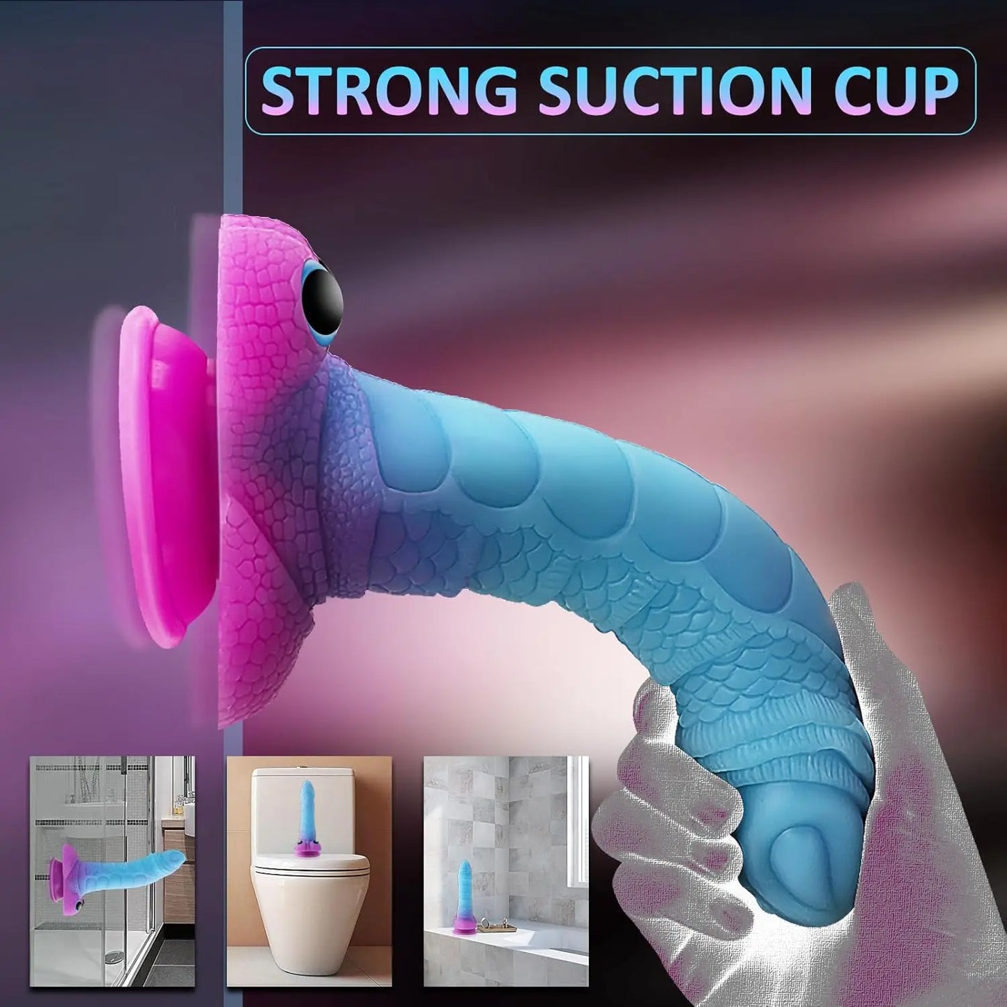 Fantasy Lifelike Animal Monster alien Elephant Dildo Luminous Flexible Soft Silicone Anal Plug for Man Masturbation Sex Toy