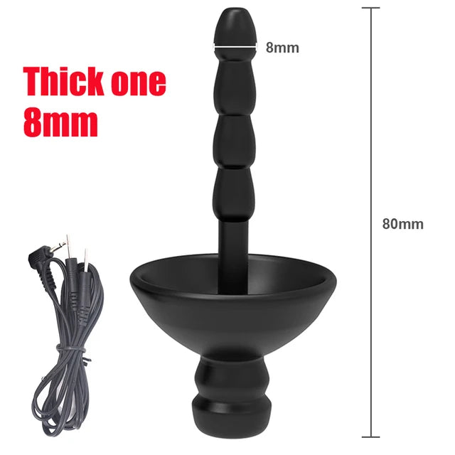 Electric Shock Penis Plug Cock Ring Chastity Cage Penis Electric Stimulator Bdsm Extreme Tazer Masturbator Male Urethral Dilator