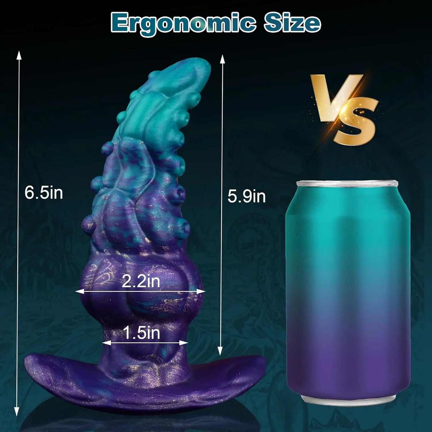 Cheap Sexual Product Octopus Tentacle Penis Luminous alien Anal Plug Vagina Dildo Soft Skin Silicone Wearable Anal Plug for Men