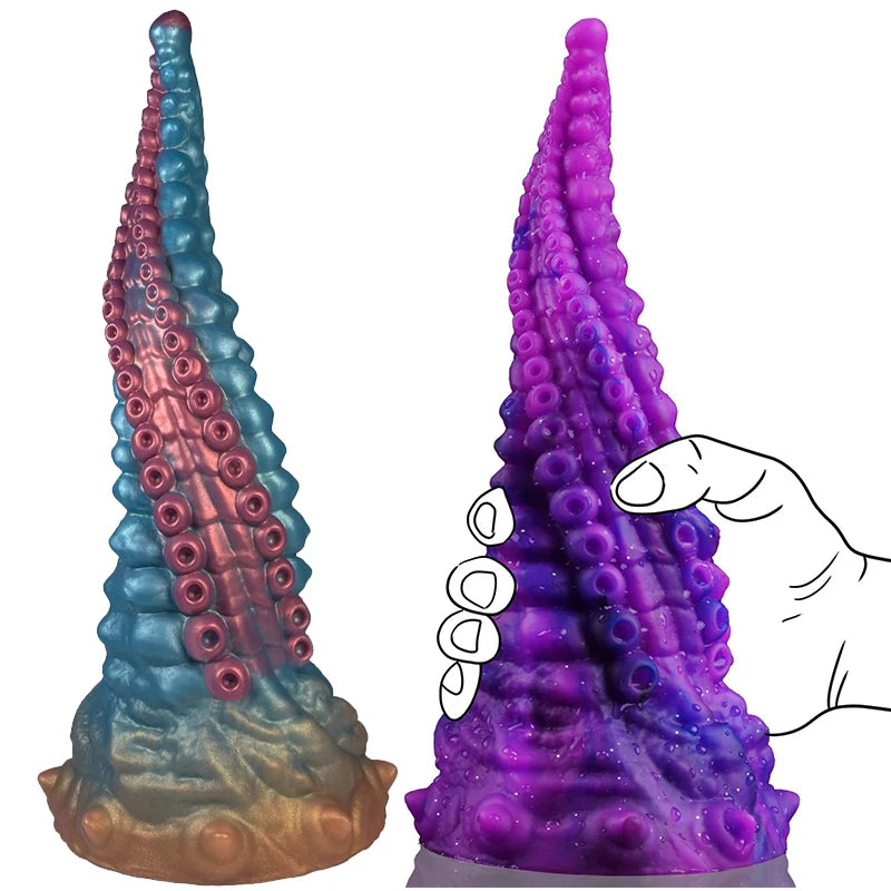 Ashburn Fantasy Octopus Tentacle Dildo Big Monster alien Dragon Dildo With Suction Cup Silicone Anal Plug Huge Sex Toys for Women Men