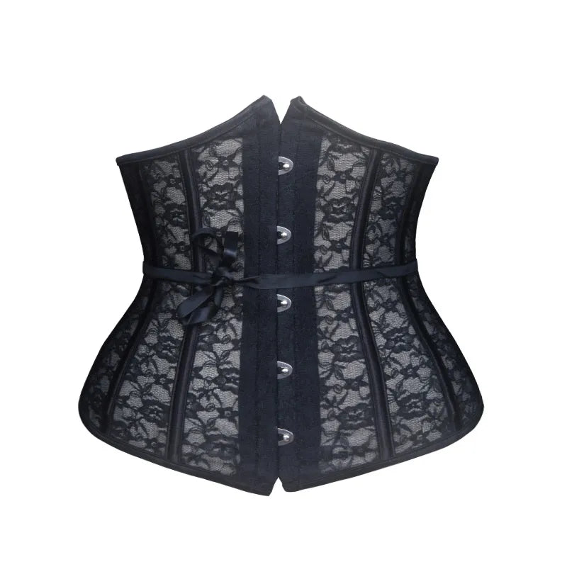Steel Boned Corset Lace Corset Underbust Corset Sexy Corset lace up corset корсет баска gothic steampunk corset top 8902