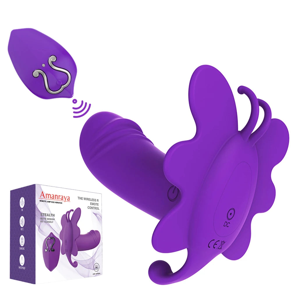 ASHBURNS Remote Control Wearable Vibrator Invisible Butterfly lingerie