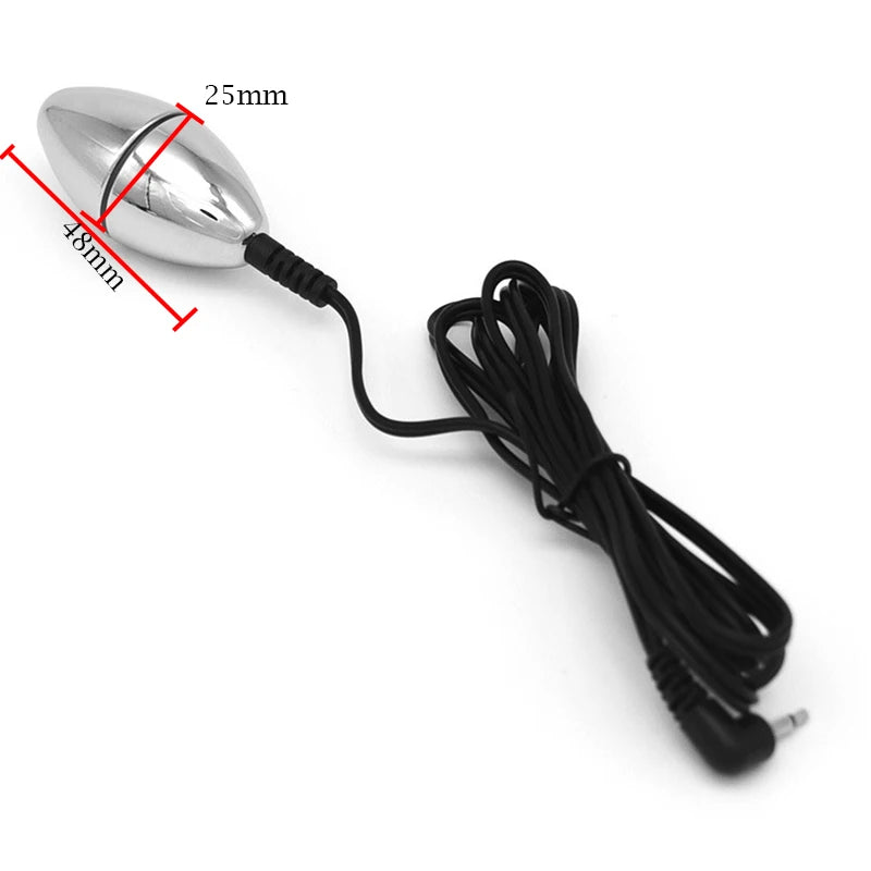 Electro Stimulation Butt Plug Dildo Vibrator,Electric Shock Vagina Anal Dilator Prostate Massage,BDSM Sex Toys For Couples
