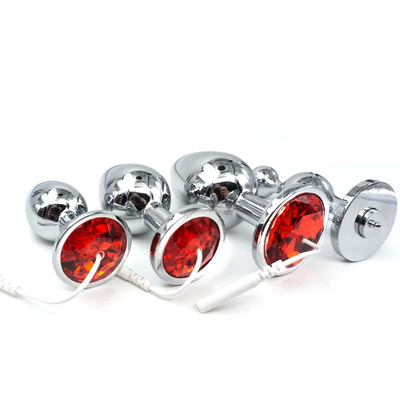 Anal Electro Plug Taser Electric Shock Anal Cork Electro Sex Bdsm Toys Electricity Accessories E-Stim Butt Plug Prostate Massage