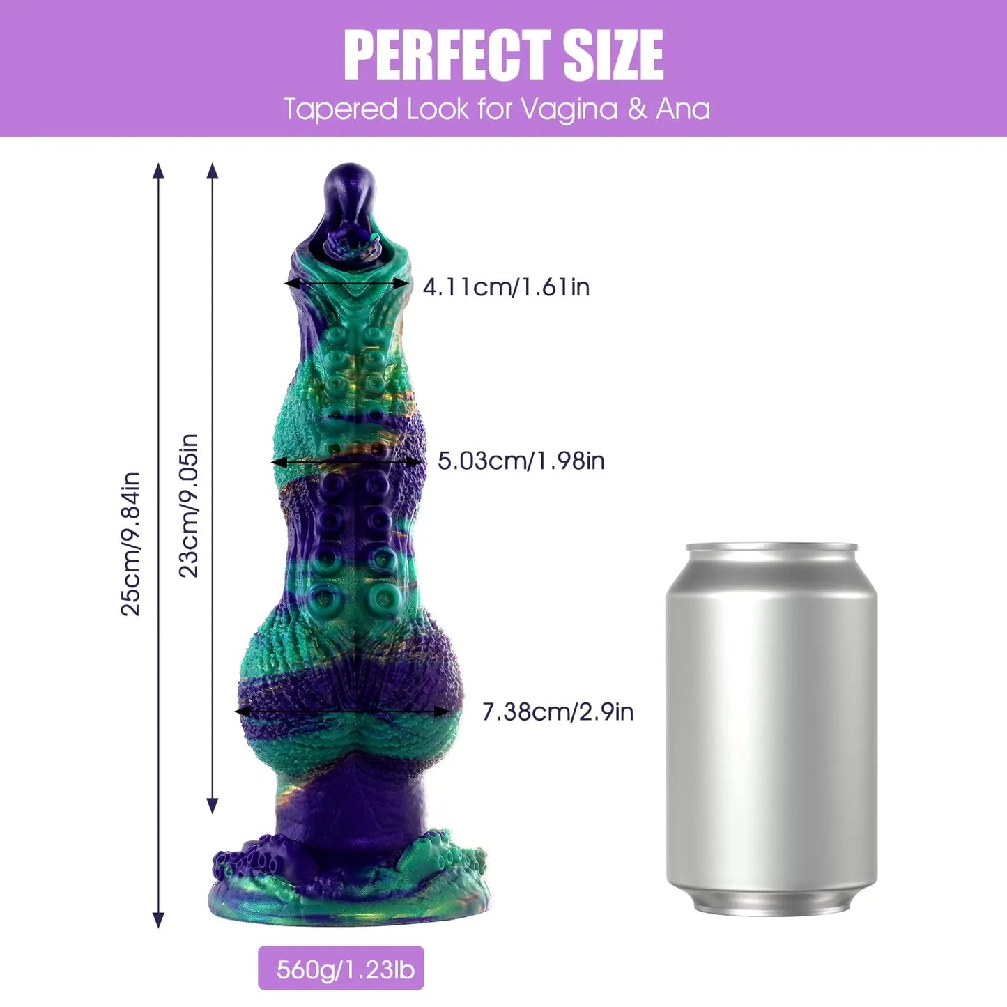 Huge Monster Fantasy Tentacle Sex Toy Silicone Realistic Dog Knot Dildo with Suction Cup G Spot Big Thick Anal Plug Masturbator