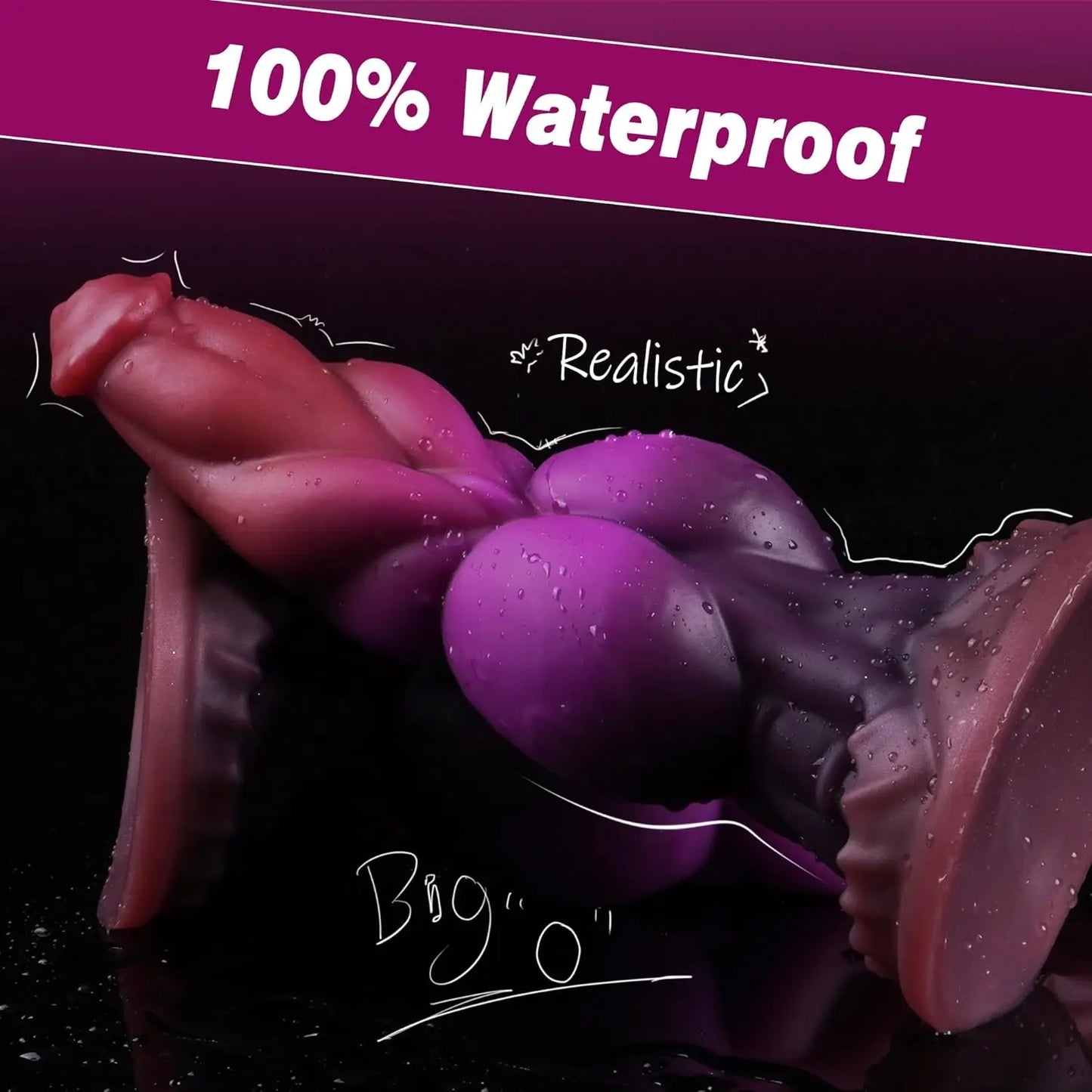 Thick Dragon Knot Dildo Big Fantasy Monster Alien Dildo Anal Sex Toys with Suction Cup Silicone Animal Anal Plug  for Women Men