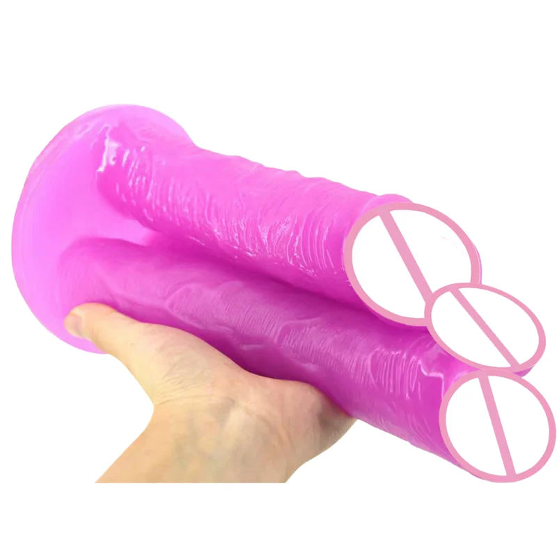 ROUGH BEAST Big Double Triple Dildos Female Masturbation Massager Dildo Anal Plug Toys with Sucker Cup for Women Sex Toy Product