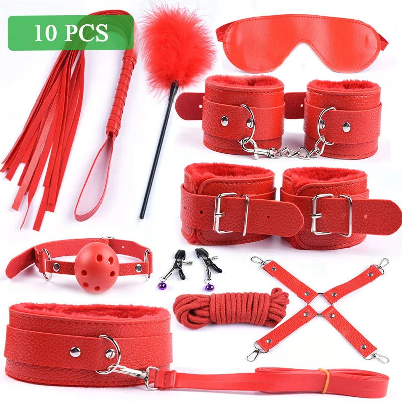 40CM Long Fox Tail Anal Plug BDSM Sex Bondage Adult Sex Toys for Women Sex Handcuffs Whip Mask Adult Games