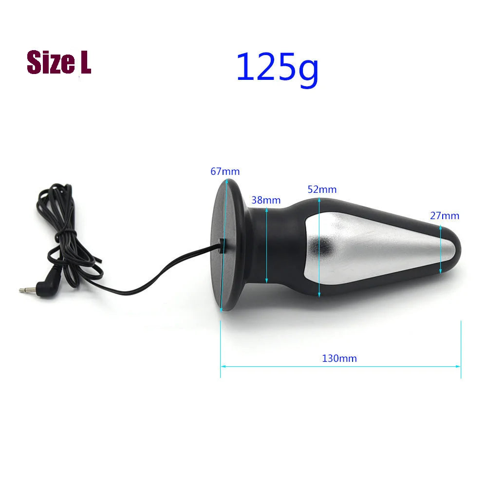 Electro Nipple Clamps Cockring,Electrostimulation Anal Butt Plug, Electric Shock Penis Ring/Plug Stimulation,E stim BDSM Sextoys